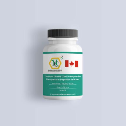 Titanium Dioxide (TiO2) Nanopowder/Nanoparticles Dispersion in Water, Anatase, Size: 3-28 nm, 16 wt%