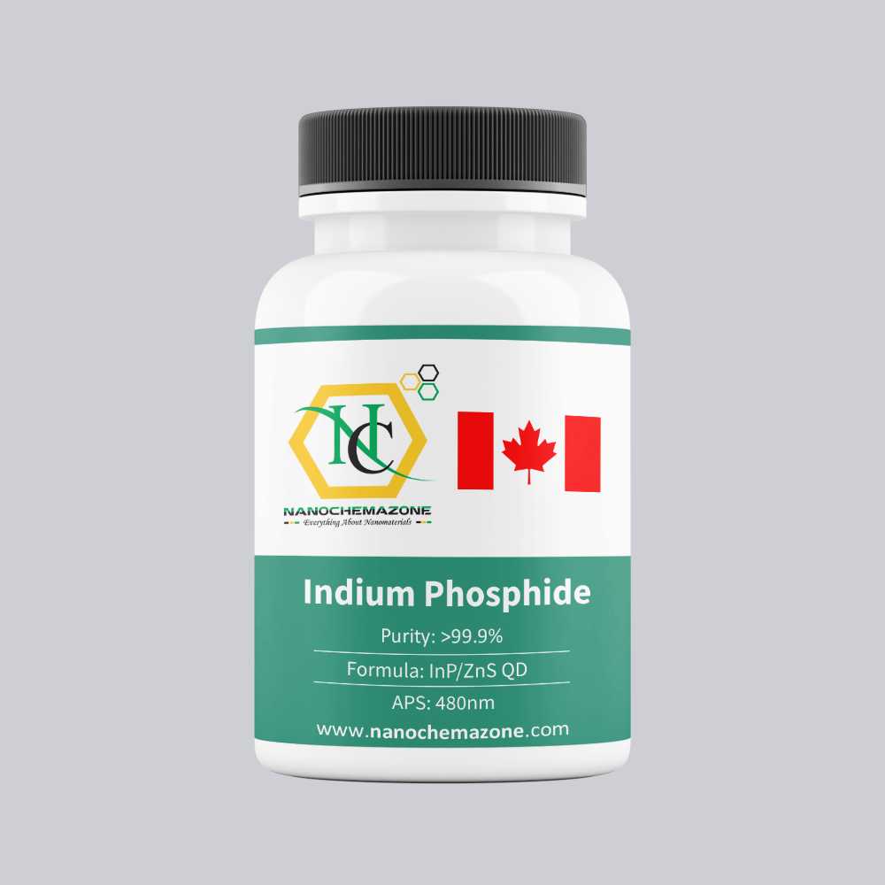 Nano Chemazone 3D Bottle Black Powder 480 Indium Phosphide Quantum Dots (InP/ZnS QD) 480 nm - Image 1