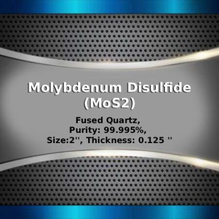 Molybdenum Disulfide (MoS2) Sputtering Targets, Purity: 99.9%, Size: 2'', Thickness: 0.125''