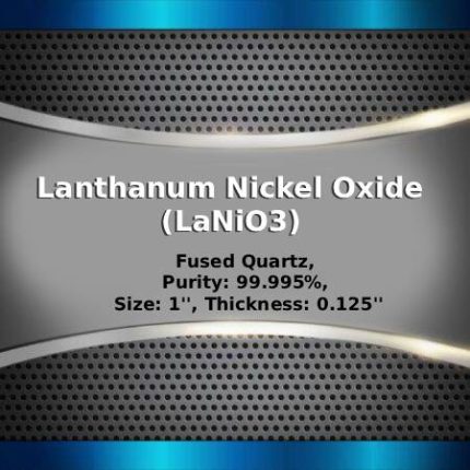 Lanthanum Nickel Oxide (LaNiO3) Sputtering Targets, indium, Purity: 99.9%, Size: 1'', Thickness: 0.125''
